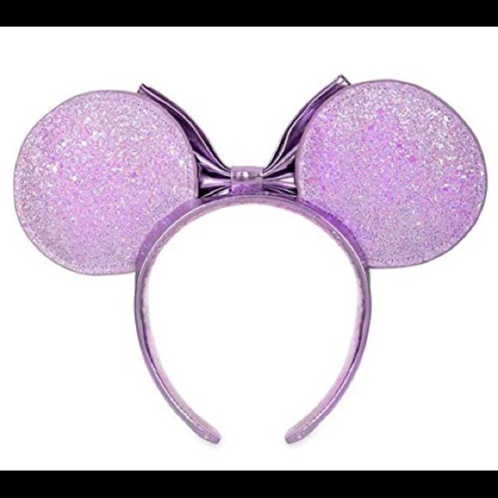 New Disney Parks Minnie Mouse Purple Ears Headband - Picture 3 of 3